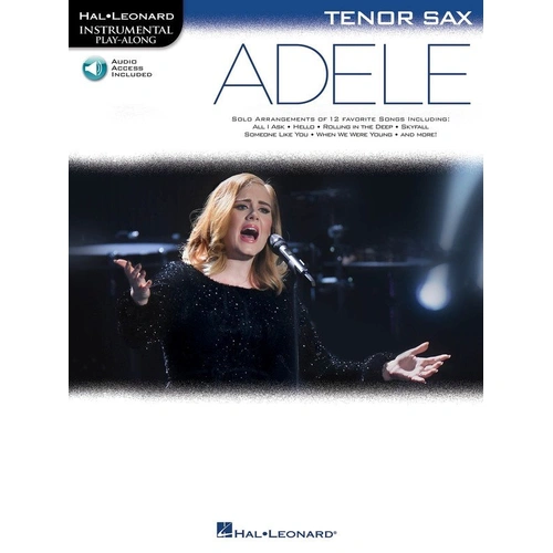 Adele Play-Along for Tenor Saxophone with Online Audio Access