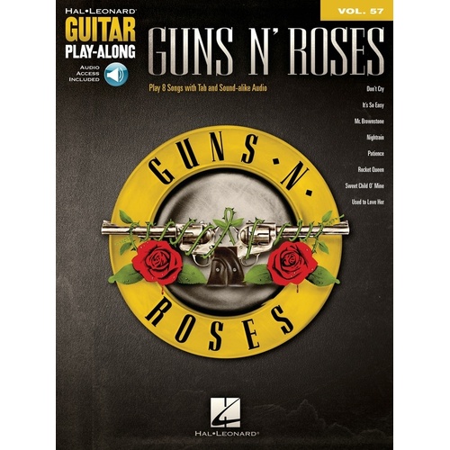 Guns N Roses Guitar Playalong V75 Tab Book/Online Audio