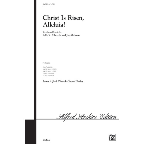 Christ Is Risen Alleluia SAB