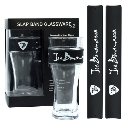 Bonamassa Pint Glass/Slap Band Black/White 2 Pack (Package)