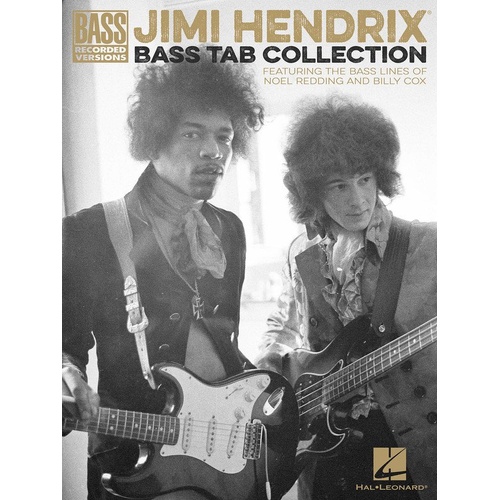 Jimi Hendrix Bass Tab Collection - 27 Transcriptions, 216 Pages, Hal Leonard, Bass TAB, Includes Classics like Purple Haze and Voodoo Child
