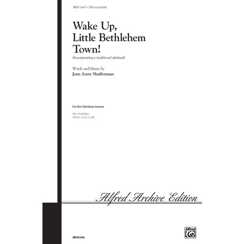 Wake Up Little Bethlehem Town SATB Choral Sheet Music