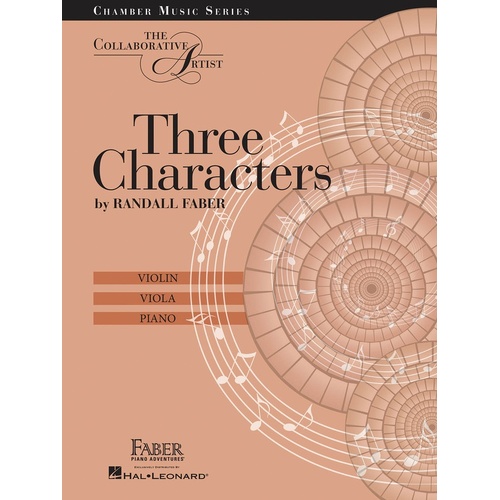 Three Characters Collaborative Artist Violin/Viola/Piano (Softcover Book)