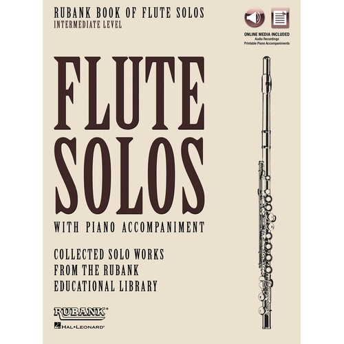 Rubank Book Of Flute Solos Intermediate Book/Online Media (Softcover Book/Online Media)