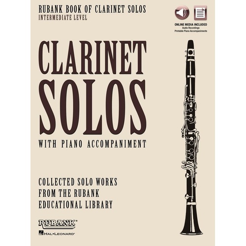 Rubank Book of Clarinet Solos - Intermediate Level with Online Access