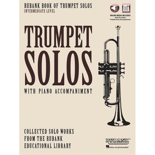 Rubank Book of Trumpet Solos - Intermediate Level with Online Access