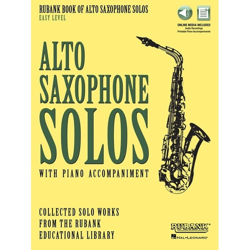 Rubank Book of Alto Saxophone Solos - Easy Level with Online Access