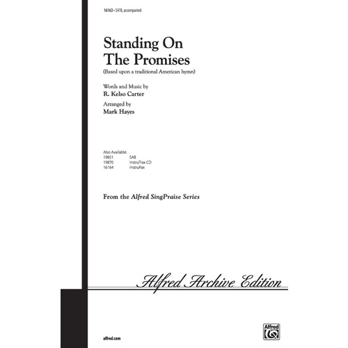 Standing on the Promises SATB Choral Sheet Music