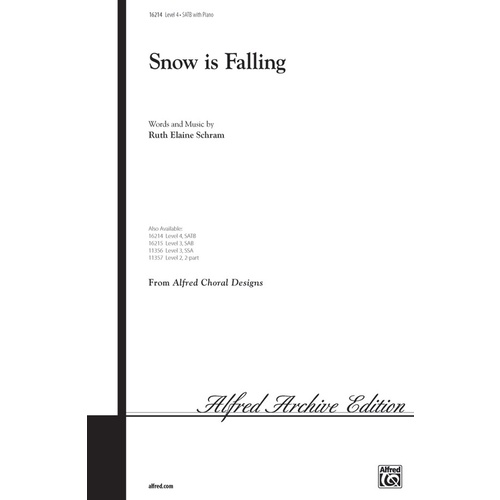 Snow is Falling SATB Choral Sheet Music