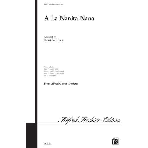 La Nanita Nana SATB Arr Porterfield