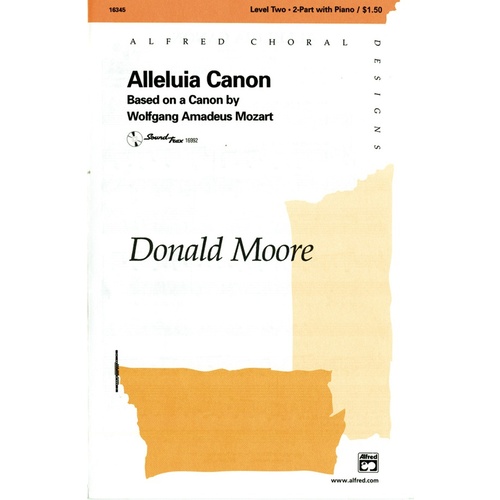 Alleluia Canon SA Choral Sheet Music