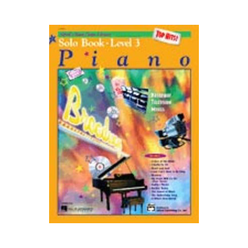 Alfred's Basic Piano Course: Top Hits! Solo Book 3 - Piano Sheet Music