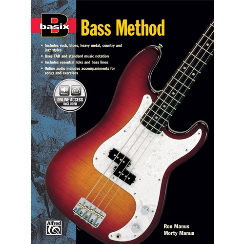 Basix Bass Guitar Method Book/CD