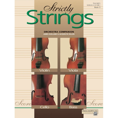 Strictly Strings Book 3 Conductor's Score for Violin - Advanced Reference Manual