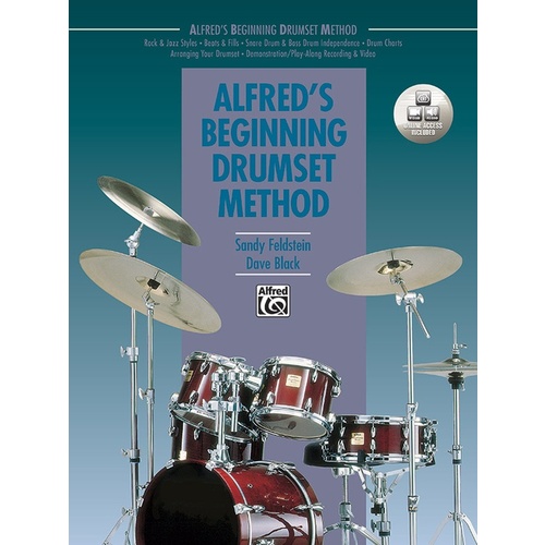 Alfreds Beginning Drumset Method Book/CD