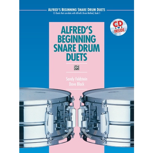 Alfreds Beginning Snare Drum Duets Book/CD