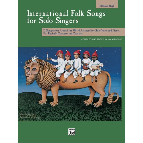 International Folk Songs Solo Singers Med/Hi Book