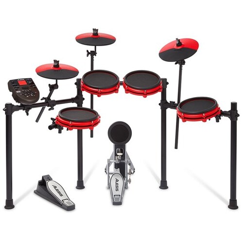 Alesis Nitro Mesh SE 5 Piece Electronic Drum Kit Ltd Ed Red