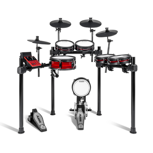 Alesis Nitro Pro XL 10 Piece Expanded Electronic Drum Kit with Bluetooth and Drumeo Subscription