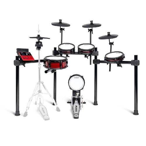 Alesis Nitro Ultimate 9-Piece Electronic Drum Kit with Stand-Mounted Hi-Hat and Bluetooth Connectivity