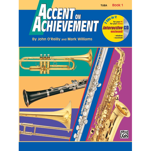 Accent on Achievement Book 1 Tuba by John O'Reilly & Mark Williams - Concert Band Sheet Music