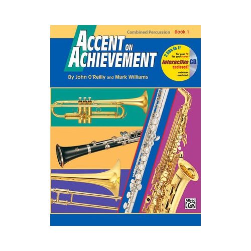 Accent on Achievement Book 1 Combined Percussion Book/OLA by John O'Reilly & Mark Williams - Concert Band Sheet Music