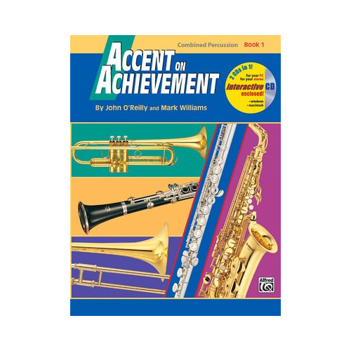 Accent on Achievement Book 1 Combined Percussion Book/OLA - John O'Reilly, Mark Williams - Alfred Music