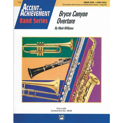 Bryce Canyon Overture Concert Band Sheet Music Grade 1