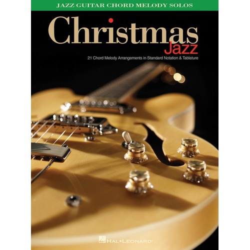 Christmas Jazz Guitar Chord Melody Solos TAB (Softcover Book)