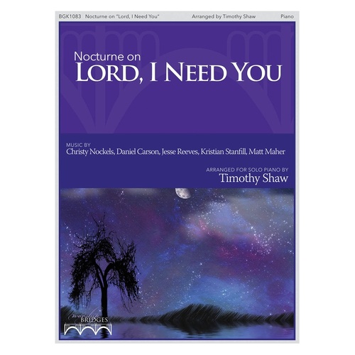 Nocturne On Lord I Need You Piano Solo (Softcover Book)