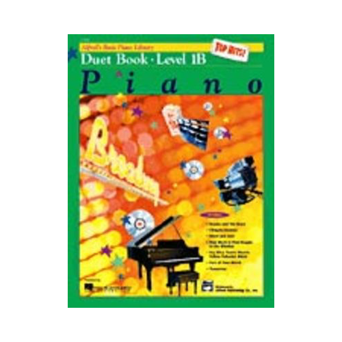 Alfred Top Hits Duet Book 1B - Piano Sheet Music for Young Pianists