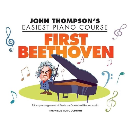 First Beethoven Easiest Piano Course - 15 Easy Arrangements for Beginners