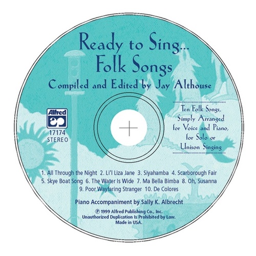 Ready To Sing Folk Songs CD