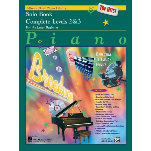 ABPL Top Hits Solo Piano Sheet Music Book Complete 2 & 3