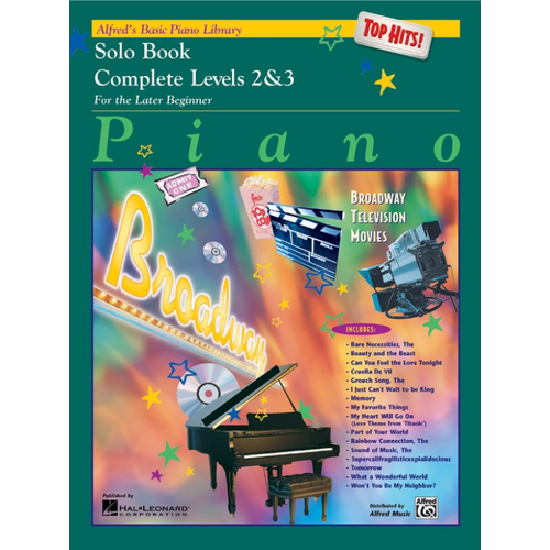 ABPL Top Hits Solo Piano Sheet Music Book Complete 2 & 3