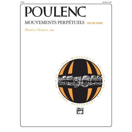 Poulenc Mouvements Perpetuels For Piano