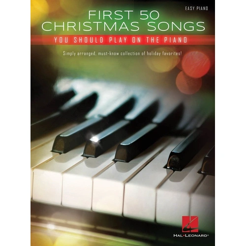 First 50 Christmas Songs for Piano - Easy Piano & Vocal, 152 Pages, Hal Leonard