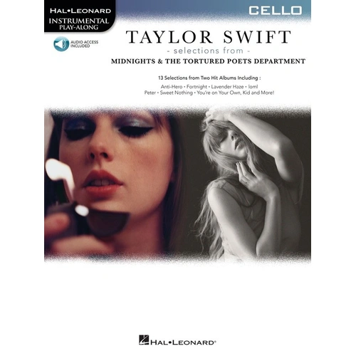 Selections from Midnights & The Tortured Poets for Cello - Instrumental Play-Along Series