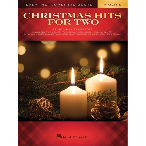 Christmas Hits for Two Violins - 22 Holiday Duets for Violin, Easy Instrumental Duets, Hal Leonard, 48 Pages