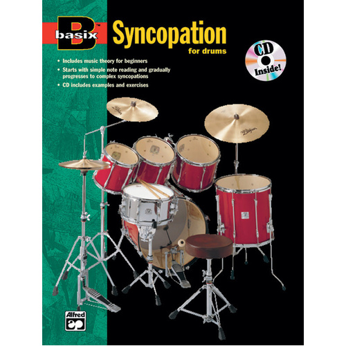 Basix Syncopation for Drums Book with CD
