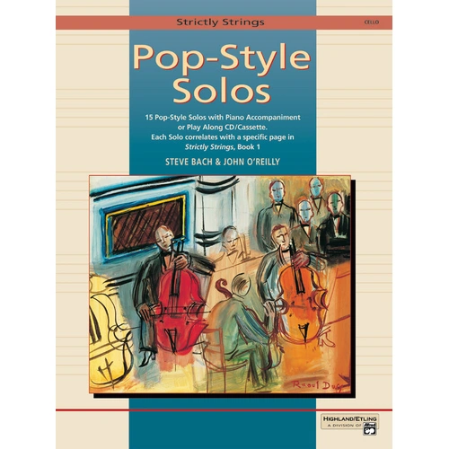 Strictly Strings Pop Style Solos VC BK - Bach O'Reilly - Alfred Music