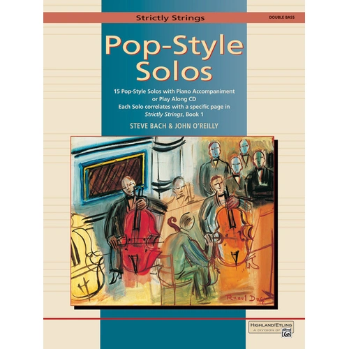 Strictly Strings Pop Solo DB BK - Bach Oreilly - Alfred Music
