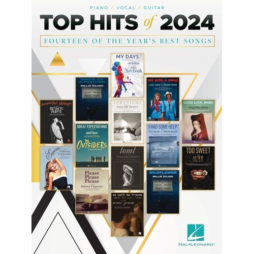 Top Hits of 2024 PVG Songbook for Piano, Vocal & Guitar by Hal Leonard