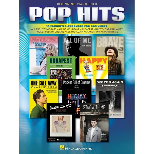 Pop Hits Beginning Piano Solo (Softcover Book)