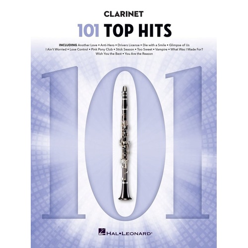 101 Top Hits for Clarinet by Hal Leonard - 176 Pages