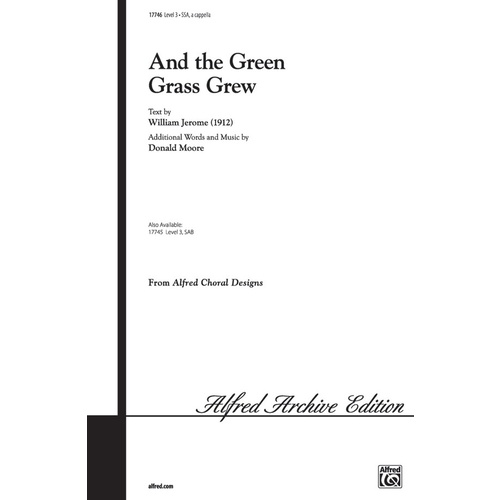 And the Green Grass Grew SSA Choral Sheet Music