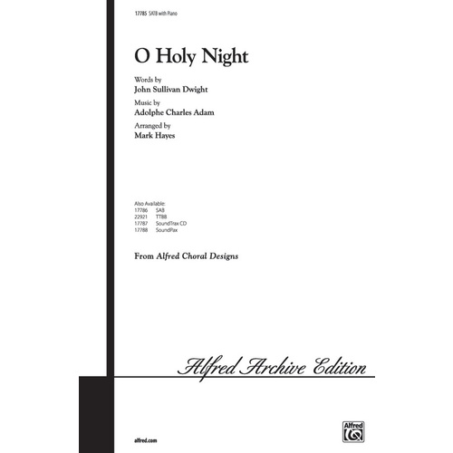 O Holy Night SATB Arr Hayes