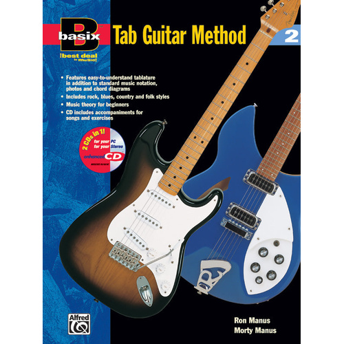 Basix TAB Guitar Method 2 Book with CD