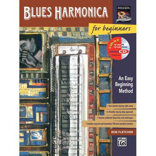Blues Harmonica for Beginners BK/ECD