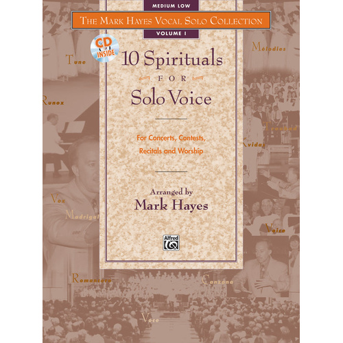 Spirituals 10 for Solo Voice Book 1 Med/Low with CD